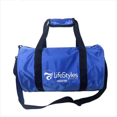 Round Shape Nylon Travel Duffle Bag With Strap Sports Items