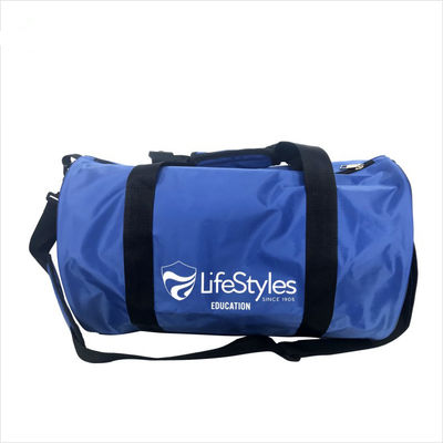 Round Shape Nylon Travel Duffle Bag With Strap Sports Items