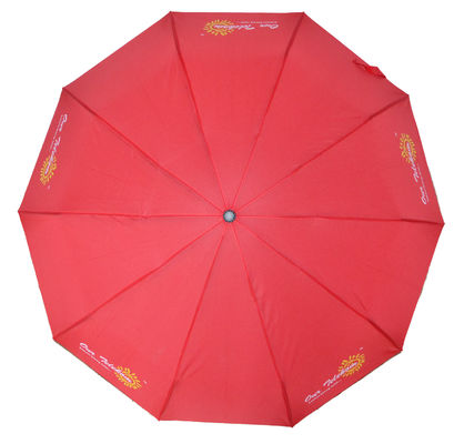 Outdoor 105cm Custom Made Strong Foldable Umbrella 10 Ribs Promotional