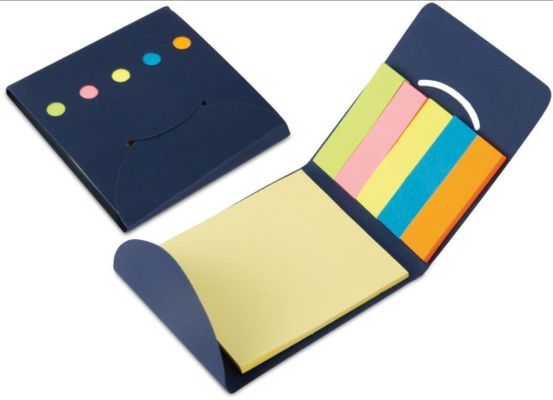 Promotional Portable Paper Sticky Notes With Neon Sheets Eye Catching Color