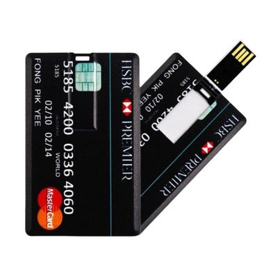 Plastic Promotional Custom Card USB Flash Drives With Bottle Opener