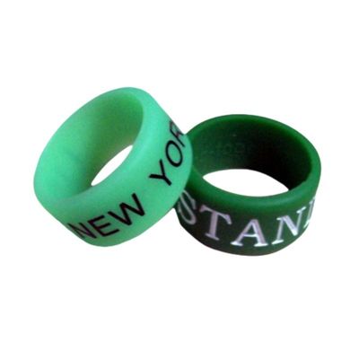 Custom Debossed Silicone Finger Ring With PMS Colour Matched