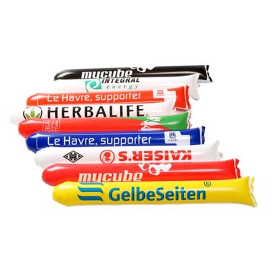 Sports Concert Cheering PE Thunder Stick Round Shape For Promotions
