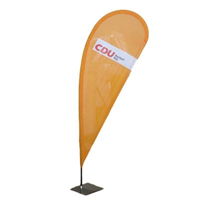 Exhibition Tear Drop Shape Flying Banners Custom Printed Different Size Available
