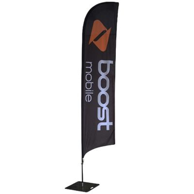Feather Shape Beach Flag Flying Banners Custom Printed For Beach Activities Events
