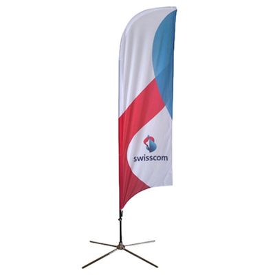 Feather Shape Beach Flag Flying Banners Custom Printed For Beach Activities Events