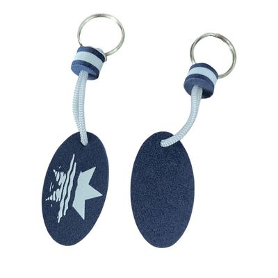 Oval Shape EVA Floating Keyrings For Promotional Custom Made
