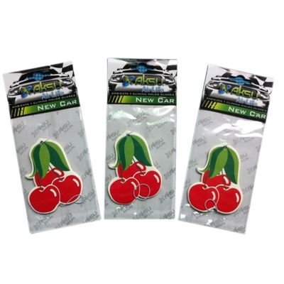 Promotional Custom Shape Full Colour Printed Paper Air Freshener With Header Card