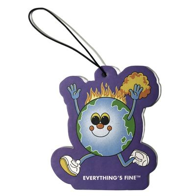 Custom Shape Full Colour Printed Paper Car Air Freshener For Promotions