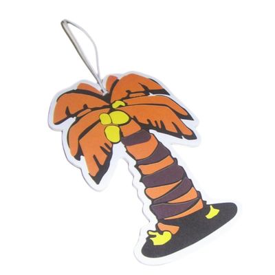 Custom Tree Shape Scented Paper Air Freshener For Promotions Full Colour Printed