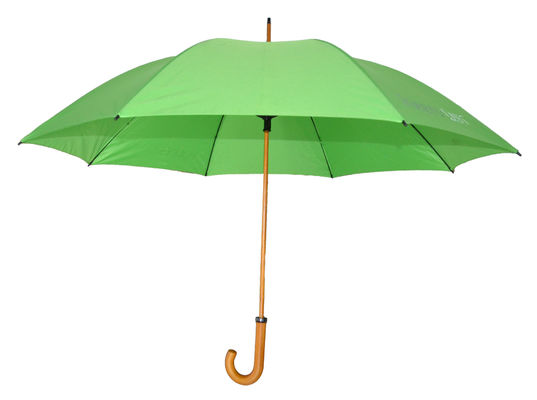 30" Curved Wooden Handle Straight Golf Umbrella For Outdoor Use Custom Made