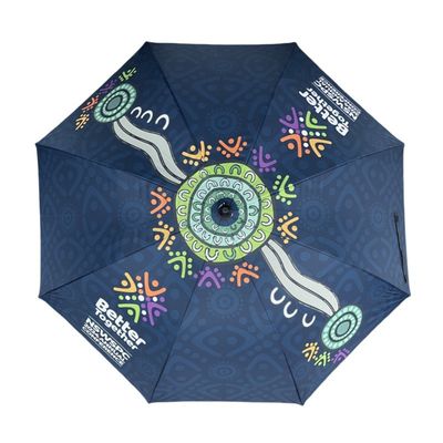 Custom Made 30" Sublimation Golf Straight Umbrella For Outdoor Promotion