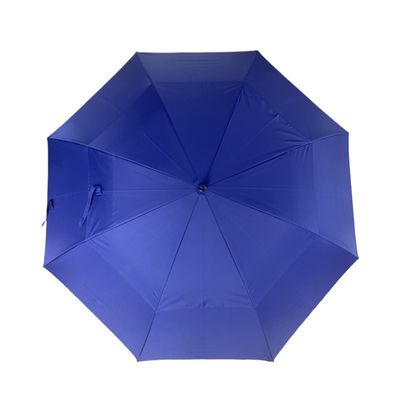Durable Double Layer Windproof 29" RPET Straight Golf Umbrella For Outdoor Use