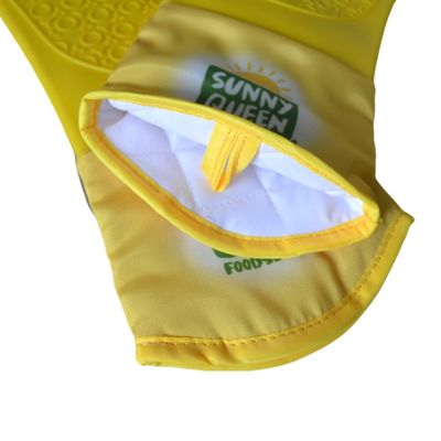 Heavy Weight Full Sublimation Printed Silicone Oven Mitt With Cotton Lining For Kitchen