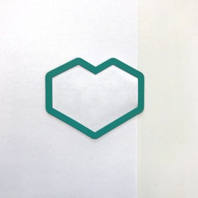 Custom Made Metal Paper Clip Book Mark With Die Cut Shape