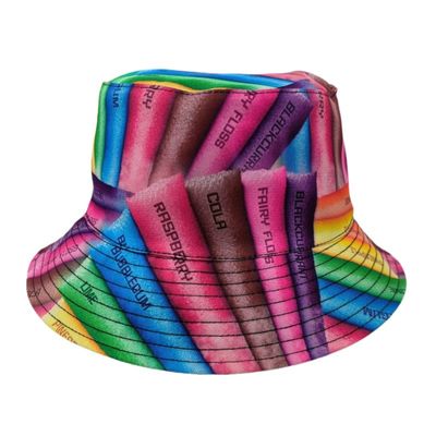 Promotional Polyester Reversible Bucket Hat Full Colour Printed