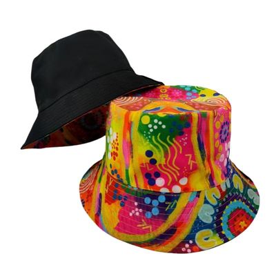 Custom Made Reversible Cotton Bucket Hat Printed Or Embroidery
