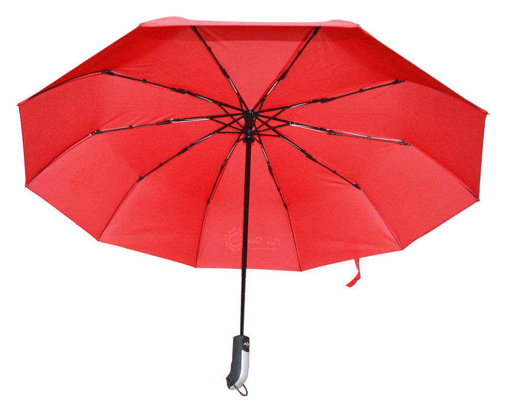 Outdoor 105cm Custom Made Strong Foldable Umbrella 10 Ribs Promotional