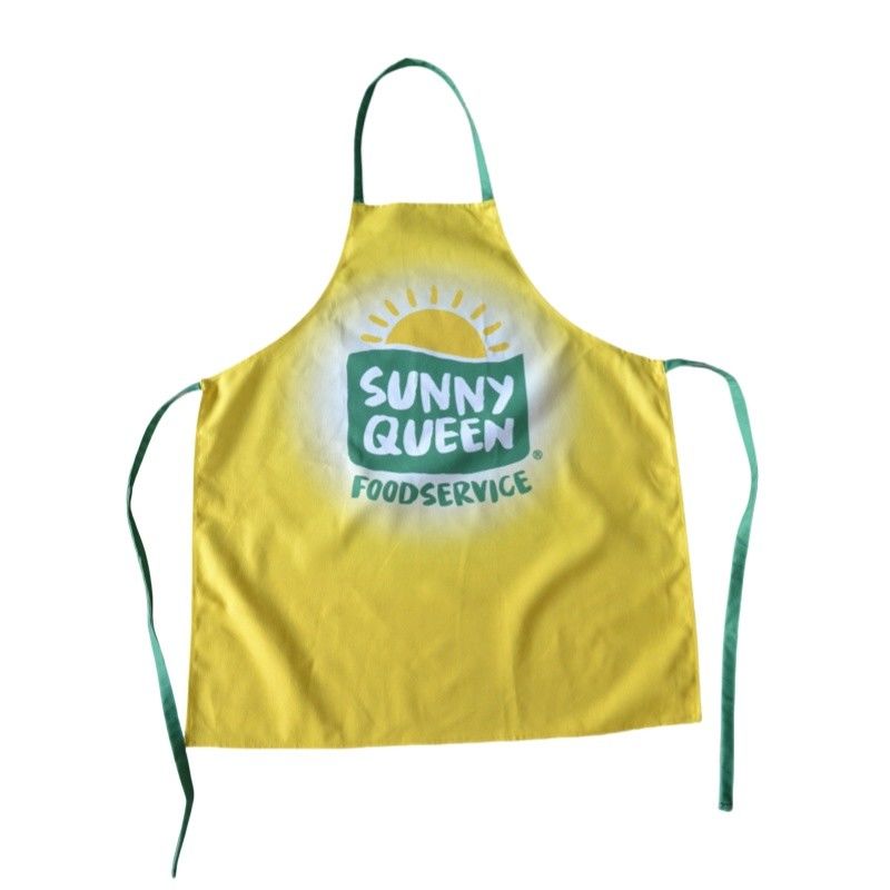 Custom Made Cotton Full Color Printed Apron For Kitchen